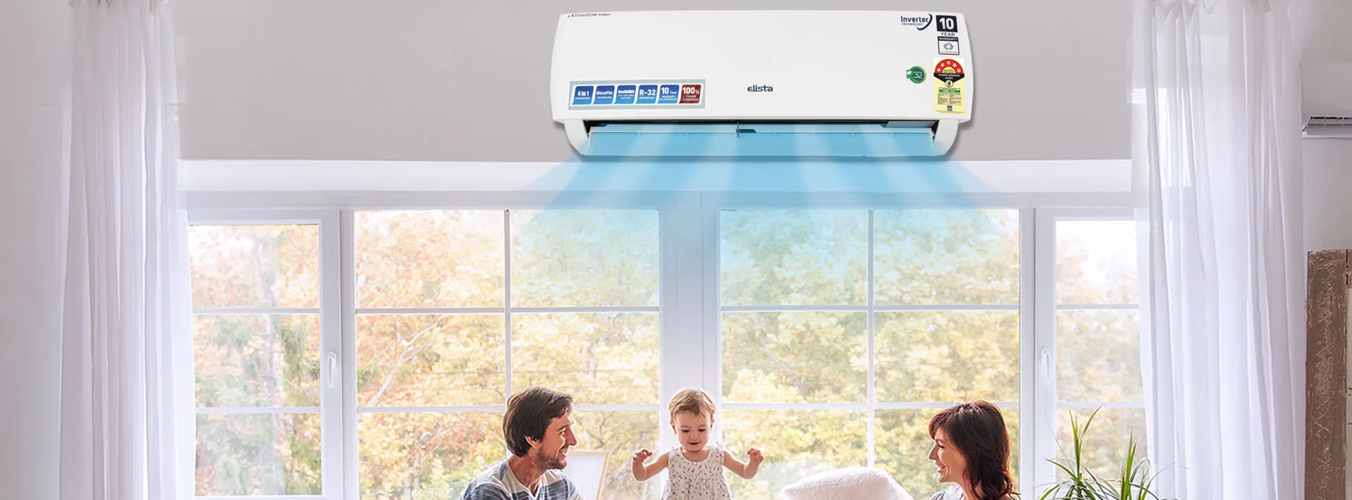 Elista Split AC 1.5Ton T1 Inverter