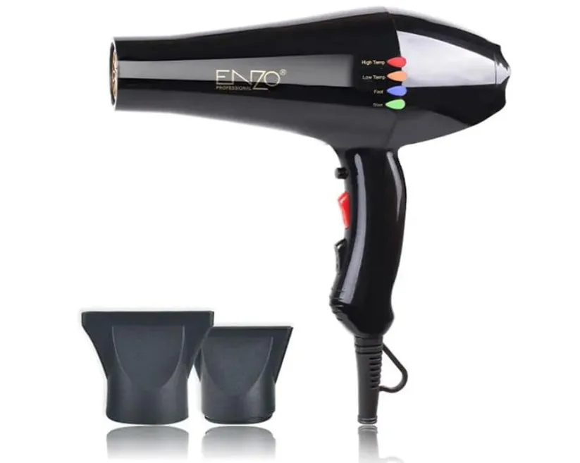 EN‑8860B Professional Ionic Hair Dryer – Powerful Salon‑Grade Blow Dryer with Dual Heat & Speed Settings – Ionic Technology for Smooth, Frizz‑Free Hair - Intl Version