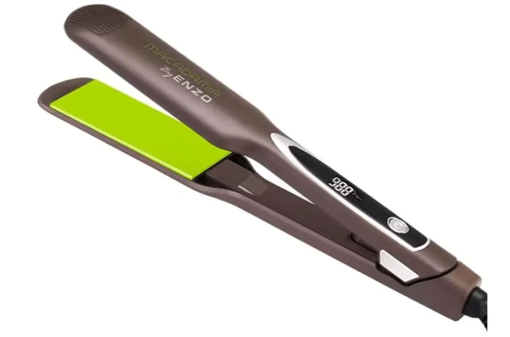 ENZO EN-3991L Professional Ceramic Hair Straightener – Adjustable Temperature, Fast Heating, and 360-Degree-Intl Version