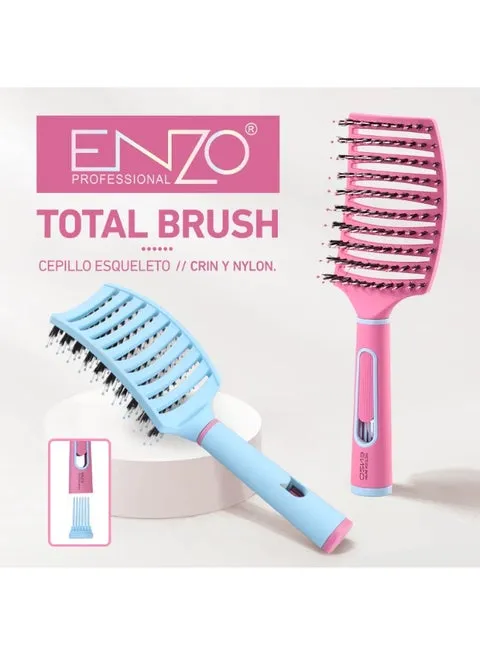 ENZO Professional Advanced Skeleton Brush EN-9034 Pink Barbie Collection 3