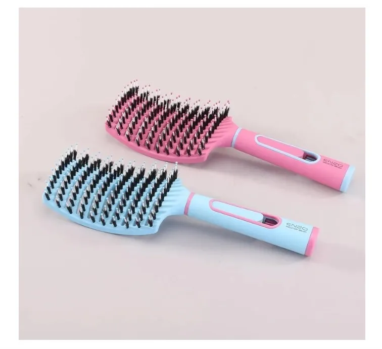 Enzo Professional Advanced Skeleton Hair Brush 9034 – Vented Styling & Blow Dry Brush for Fast Drying, Detangling & Volume – Lightweight Professional Hair Brush – For All Hair Types - Blue 5