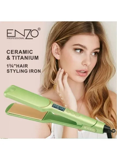 ENZO Professional EN-3128 Hair Straightener – 110–240V Ceramic Plate Hair Flat Iron for Smooth, Frizz-Free Styling (International Version)