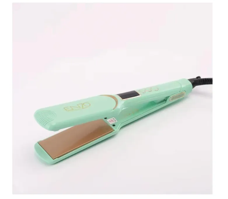 ENZO Professional EN‑3128 Hair Straightener – 110‑240V Ceramic Plate Hair Flat Iron for Smooth, Frizz‑Free Styling – Intl Version