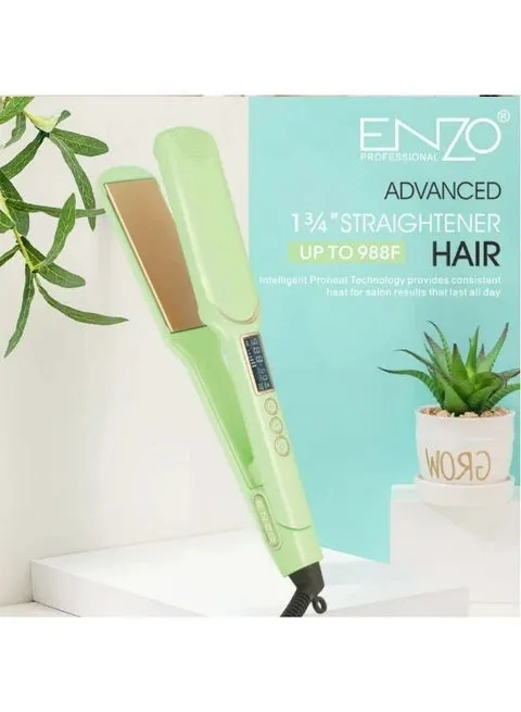 ENZO Professional EN-3128 Hair Straightener – 110–240V Ceramic Plate Hair Flat Iron for Smooth, Frizz-Free Styling (International Version)