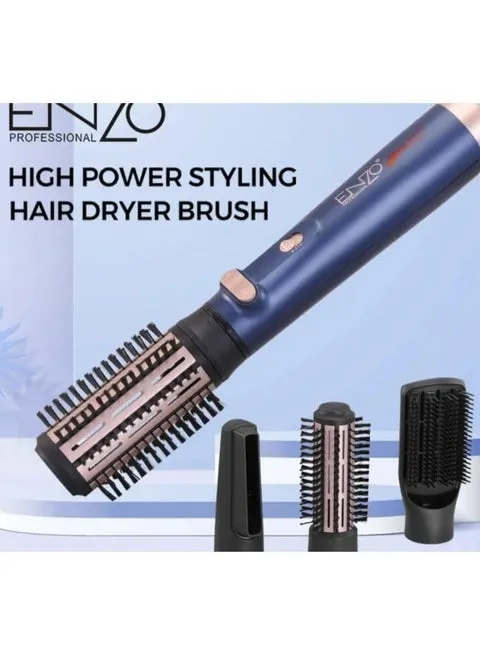 ENZO Professional EN-758 4-in-1 Hot Air Spin Styler – Automatic Rotating Hair Dryer Brush for Straightening, Curling & Volumizing (International Version) 3