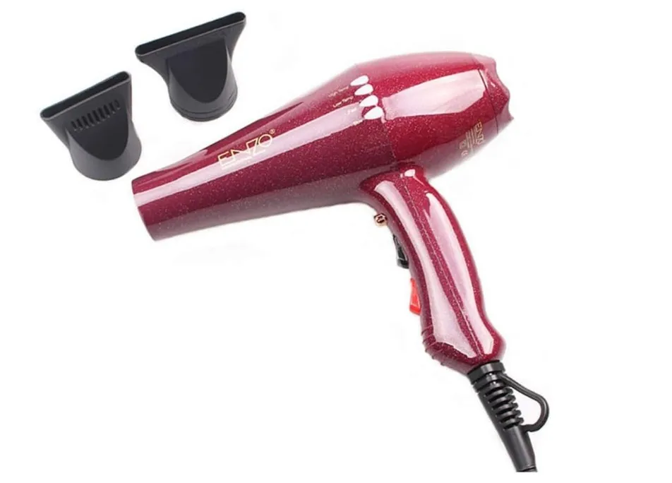 ENZO Professional EN‑8860R Ionic Hair Dryer – Powerful Salon‑Grade Blow Dryer with Dual Heat & Speed Settings – Ionic Technology for Smooth, Frizz‑Free Hair - Intl Version 5
