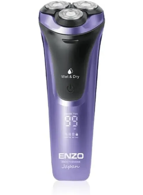 ENZO Professional EN-9306 Rechargeable Triple Blades Shaving Razor for Men – Portable High-Performance Electric Shaver with Precision Blades & Long-Lasting Battery (International Version) 4