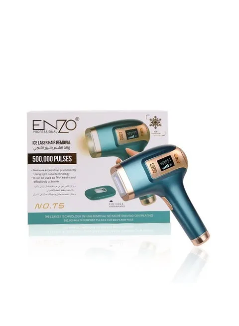 ENZO Professional EN-T5 Ice Laser Hair Removal Device, Green