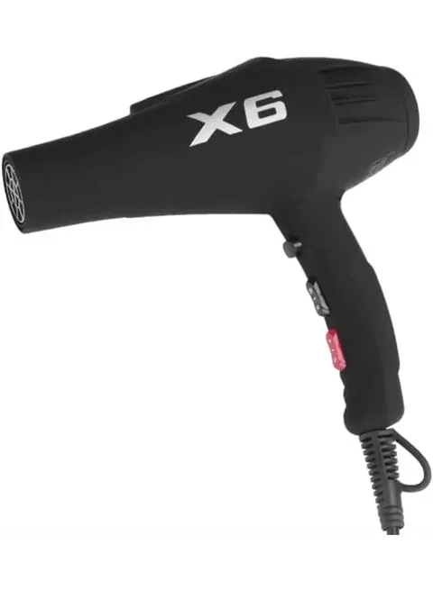 ENZO Professional EN-X6 Salon High-Power Hair Blow Dryer – 2500W Professional Hair Dryer with Ionic Technology, 3 Heat Settings, 2 Speed Settings & Concentrator Nozzle (Black) – International Version 2