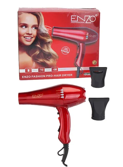 ENZO Professional Ultimate Hair Dryer 6000W EN-8860R (Red) – International Version 4