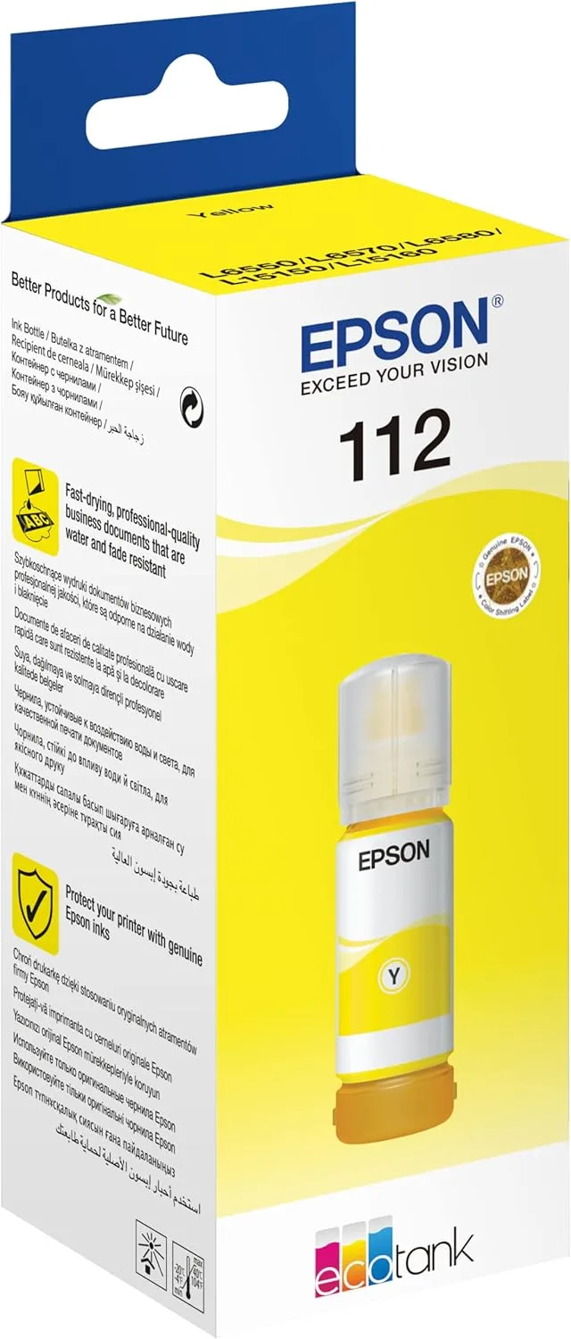 Epson 112 EcoTank Original Pigment Yellow ink 3