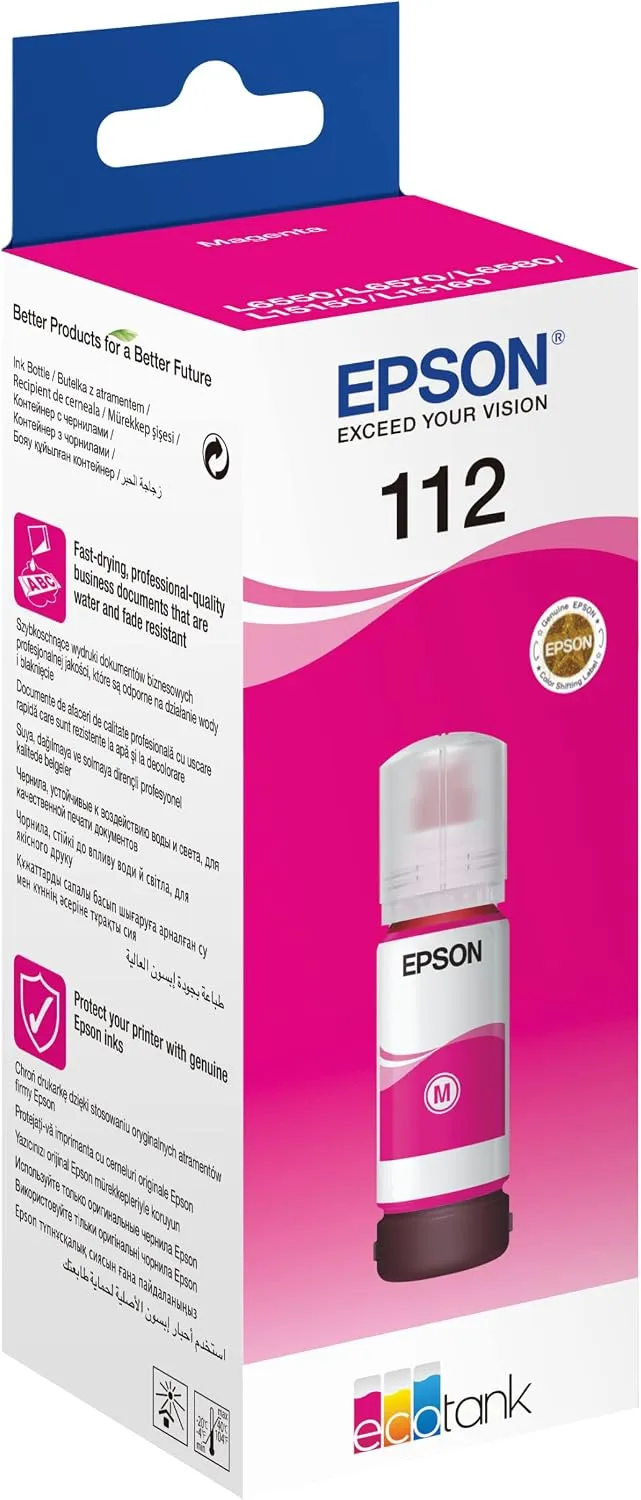 Epson 112 EcoTank Pigment Magenta ink