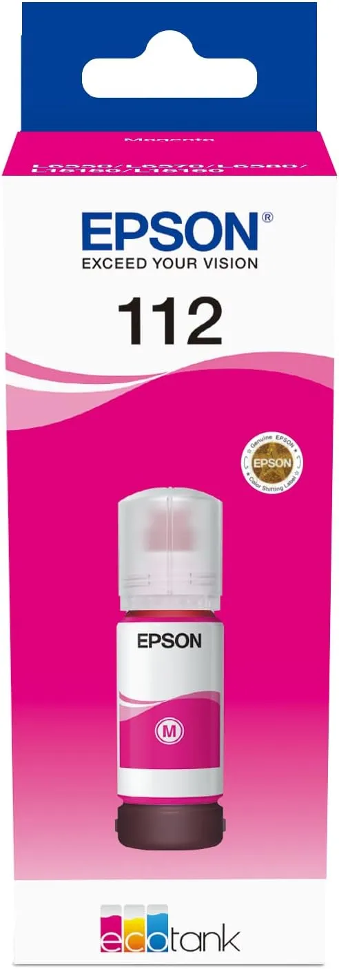 Epson 112 EcoTank Pigment Magenta ink