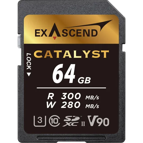 Exascend Catalyst SD Series UHS-II V90 64GB SDXC Memory Card