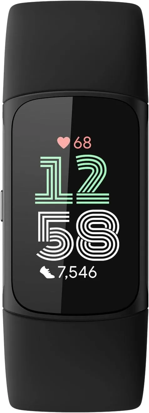 FITBIT ACTIVITY TRACKER CHARGE 6 (GA05183-NA) OBSIDIAN / BLACK ALUMINUM 2