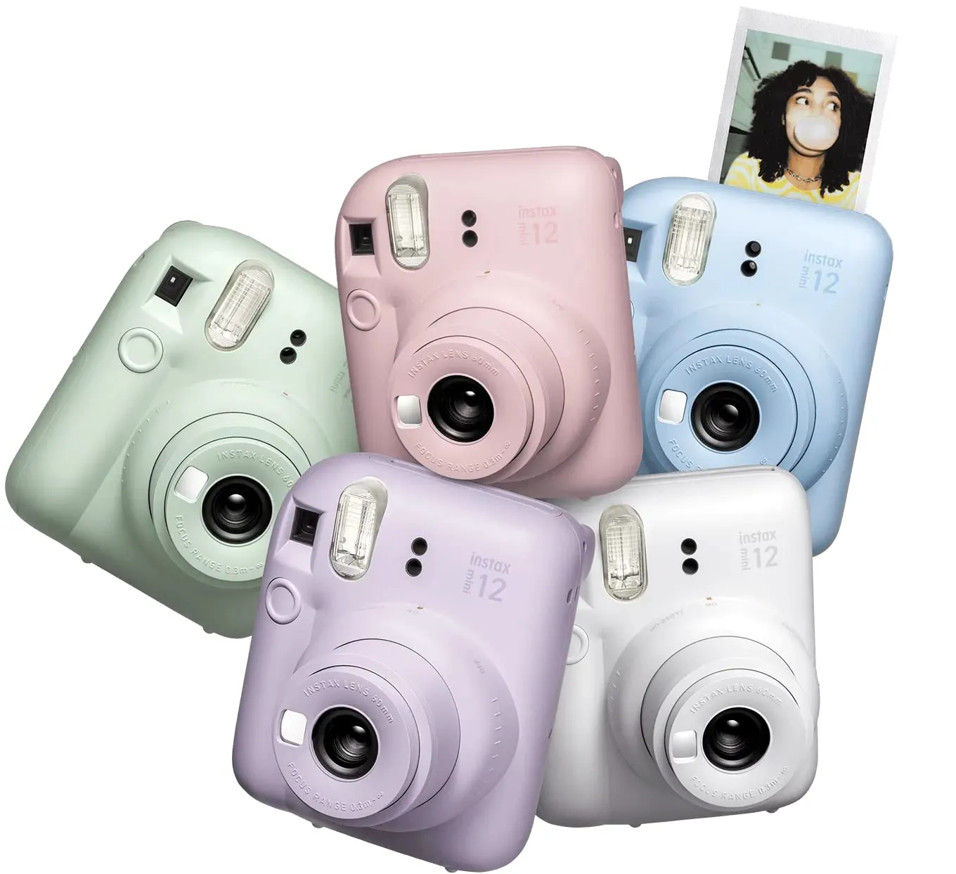 Fujifilm Instax Mini 12 Instant Camera, Automatic Exposure, Close-Up Mode, Selfie Mirror, Parallax Correction & Easy Twist-Lens Operation – Clay White 2