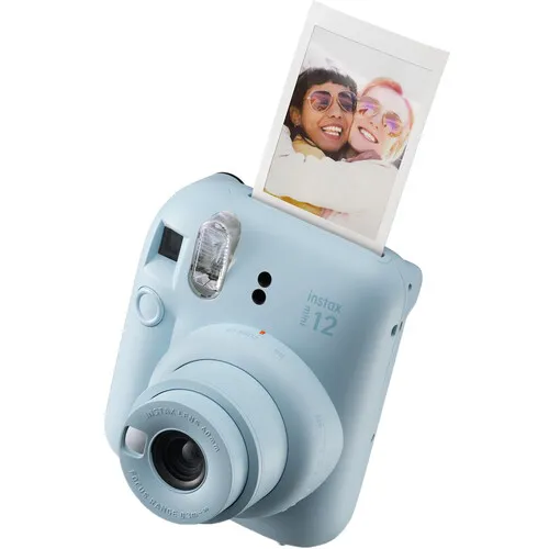 FUJIFILM Instax Mini 12 Instant Camera (Pastel Blue) + 1 Pack Instax Mini Film