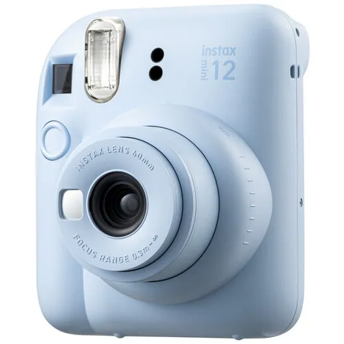 FUJIFILM Instax Mini 12 Instant Camera (Pastel Blue) + 1 Pack Instax Mini Film