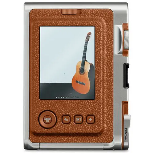 FUJIFILM INSTAX MINI EVO HYBRID INSTANT CAMERA BROWN 3