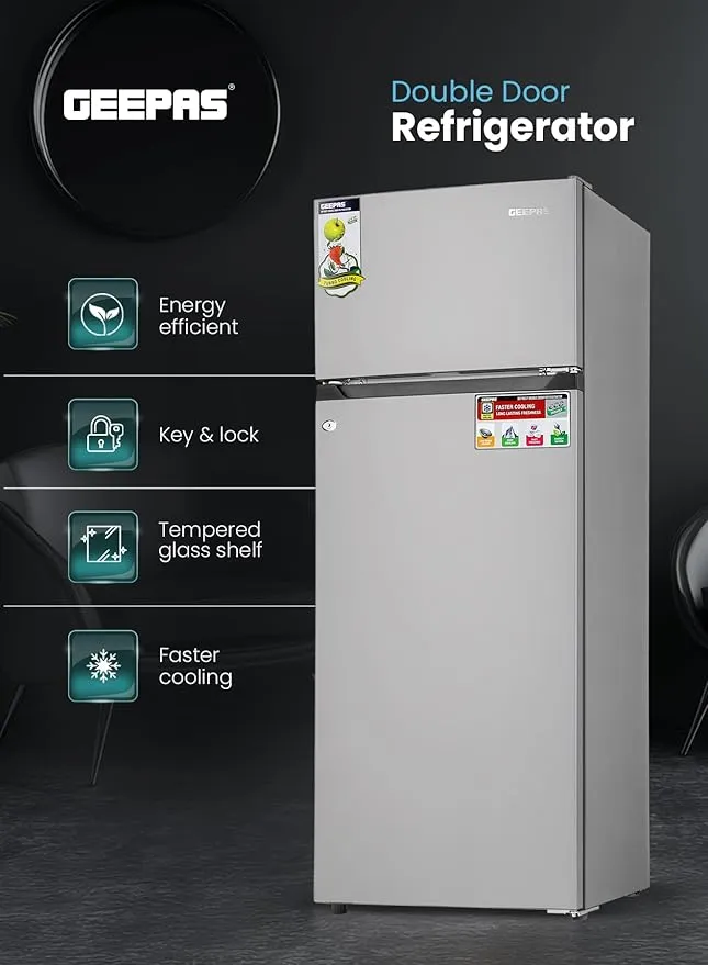 Geepas Refrigerator – GRF2400SXE