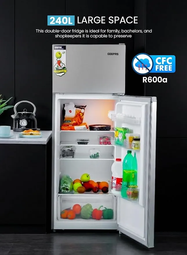 Geepas Refrigerator – GRF2400SXE 3