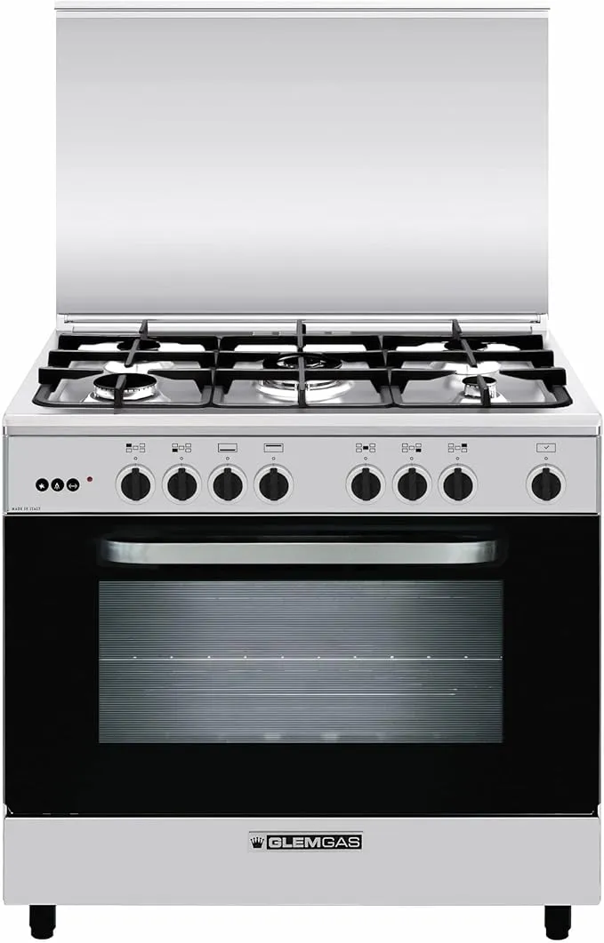 Glem Gas Cooker Alpha 90×60 Ci SS Gas Cooker – AL9612RI-FSCD