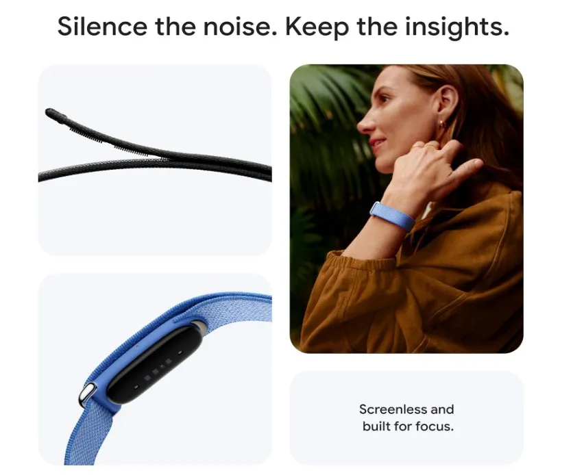 Google Fitbit Air - Screenless Activity Tracker with Fitness, Heart Rate, and Sleep Tracking - AI-Powered Coaching - Up to 7 Days Battery - Works with iOS and Android - Berry (International Version) 2