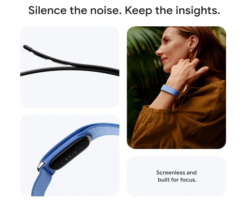 Google Fitbit Air - Screenless Activity Tracker with Fitness, Heart Rate, and Sleep Tracking - AI-Powered Coaching - Up to 7 Days Battery, Works with iOS and Android - Lavender (International Version) 2