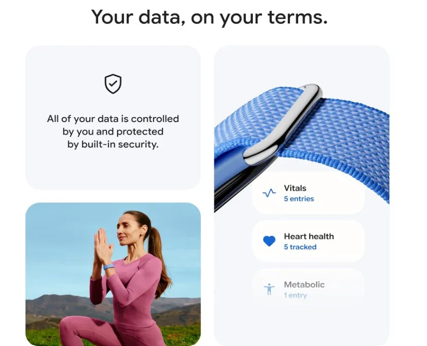 Google Fitbit Air - Screenless Activity Tracker with Fitness, Heart Rate, and Sleep Tracking - AI-Powered Coaching - Up to 7 Days Battery, Works with iOS and Android - Lavender (International Version) 3