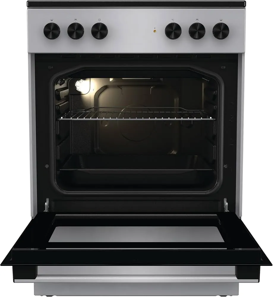 Gorenje 60 cm Electric Cooker with 4 Electric Hotplates & 65L Oven GEC6A11SG (Multicolour)