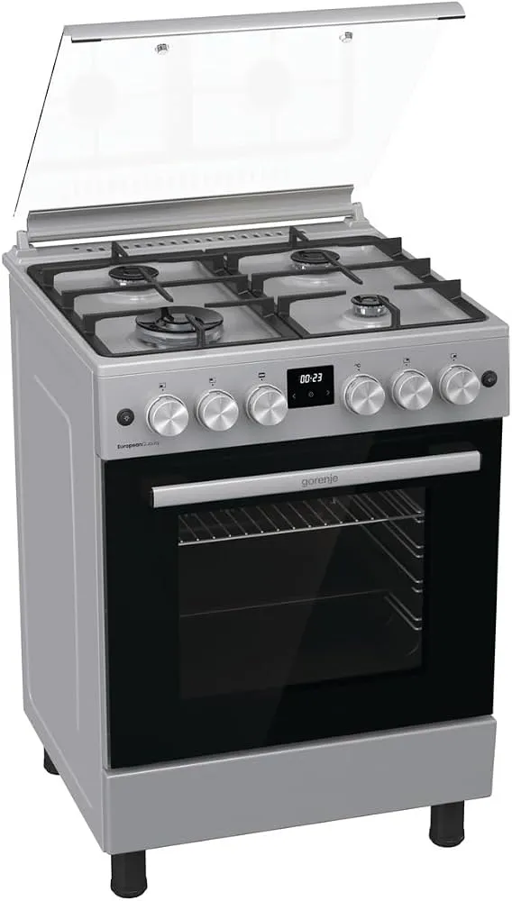 Gorenje 60 cm Freestanding Combination Cooker GK6C40S (Silver) 2