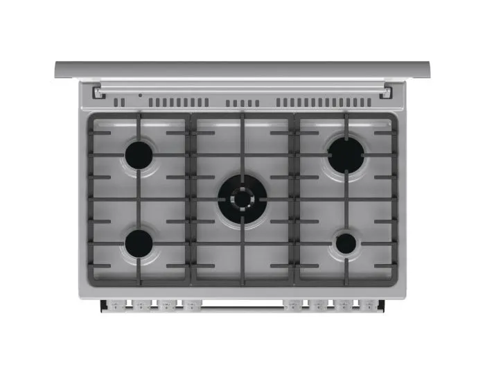 Gorenje 90 cm Freestanding Gas Cooker with 5 Gas Burners & 92L Multifunction Electric Oven GGI9C20X (Black/Stainless Steel) 4
