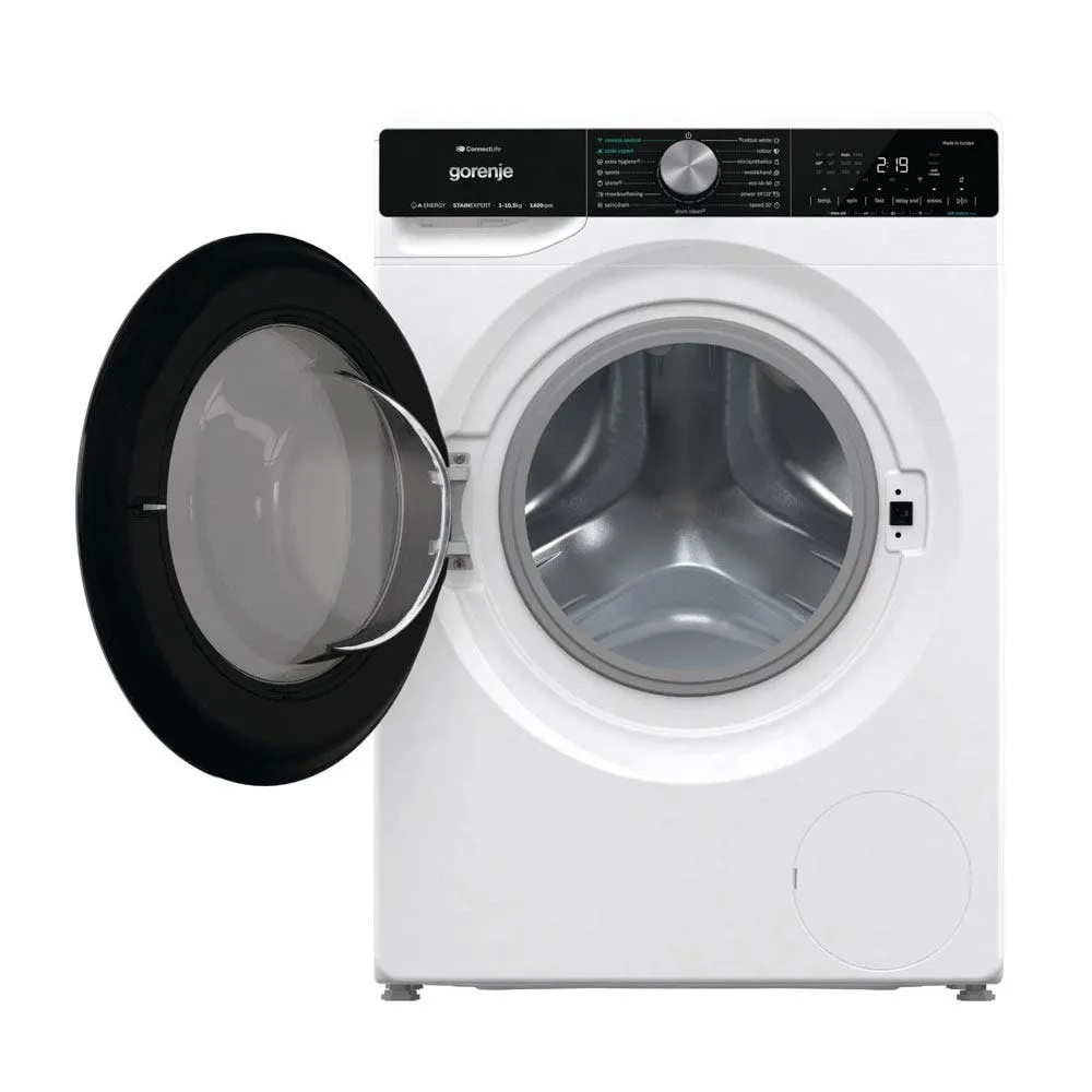 Gorenje Washing Machine Front Load 15 Programs Inverter 1400 RPM Connect Life Air Dry 10.5 kg WNS1X4ARTWIFI White 4