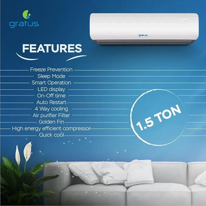 Gratus 1.5 Ton Rotary Split Air Conditioner – GSAC18TMC 2