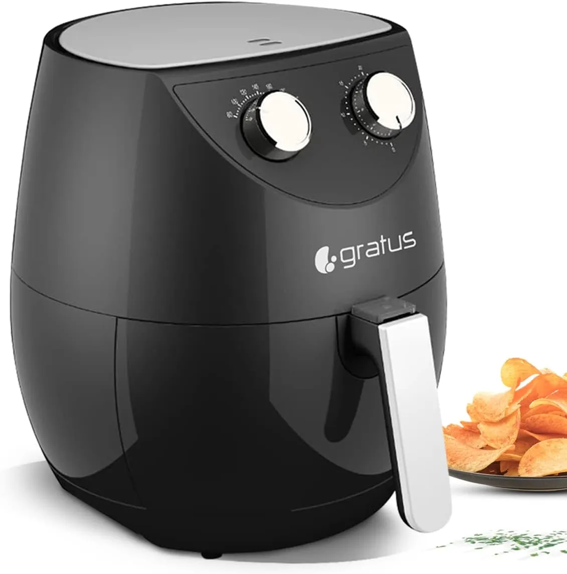 Gratus Air Fryer, The healthy Airfyer which leads you to Oil free,Low fat cooking. 12L Capacity, Digital Display,2 Year Warranty, Overheating Protection Function Inbuild, 1800 W