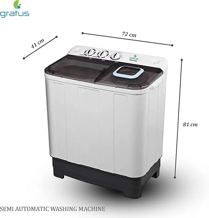 Gratus Washing Machine Twin Tub 7kg 2