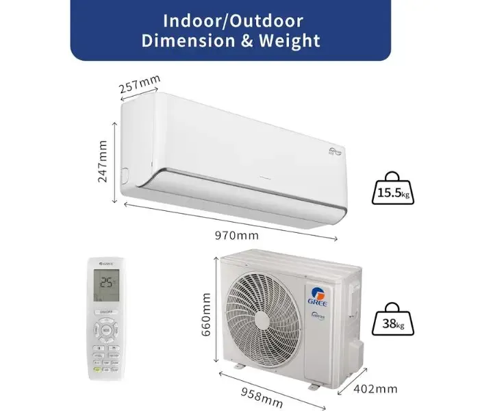 Gree 1.5 Ton Inverter Split Air Conditioner – I2PRO18C3 3