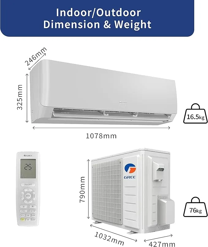 Gree 2.0 Ton Piston Split Air Conditioner – G4MATIC-R25C3 4