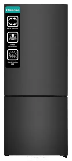 Hisense 417 Liter Bottom Mount Refrigerator Freezer, Inverter Compressor, Color Black Model – RB15N6FBX1 4