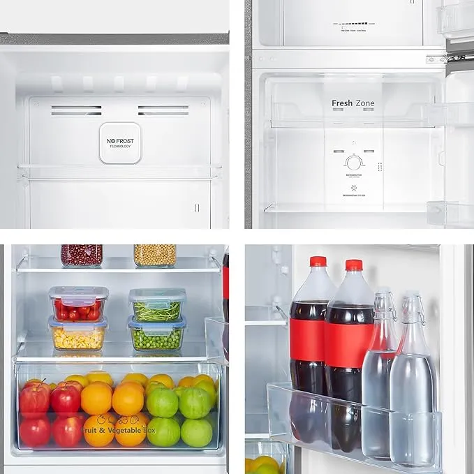 Hisense 418L Top Mount Refrigerator with No Frost Technology, Multi Air Flow System, LED Lighting, Moisture Fresh Crisper, Twist Ice Maker & Stainless Steel Finish – RT418N4ASU 3