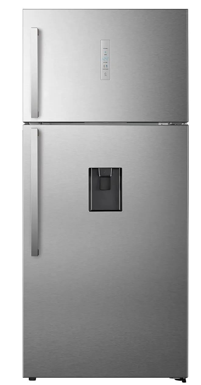 Hisense 729 Liter Refrigerator Double Door With Ice Maker Inverter Compressor Silver Model Rt729N4Wsu."Min 1 year manufacturer warranty"
