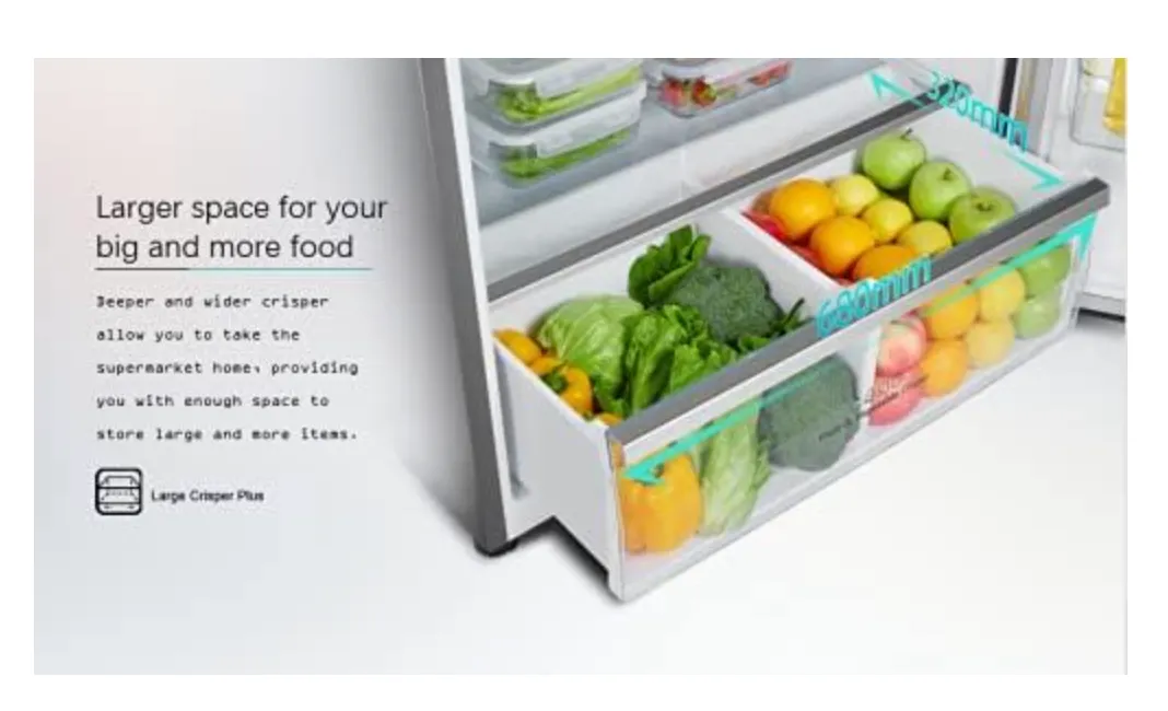 Hisense 729 Liter Refrigerator Double Door With Ice Maker Inverter Compressor Silver Model Rt729N4Wsu."Min 1 year manufacturer warranty" 5
