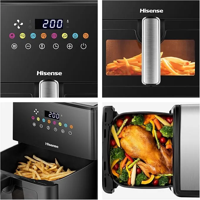 Hisense Air Fryer 1700w Colourful Touch Panel H09AFBKS4S 3