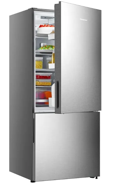 Hisense Bottom Freezer Refrigerator 397 Liters Frost Free Inverter Defrost Tempered Glass Stainless Steel Model RB52W2ANRI 3