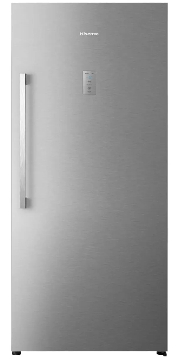 Hisense Freestanding Upright 592L Freezer, Super Freeze, Total No Frost, Touch Electronic Control, 83x79.2x193.7 cm (LxWxH), Silver Model FV769N4ASUD, 1 Year Full & 5 Years Compressor Warranty