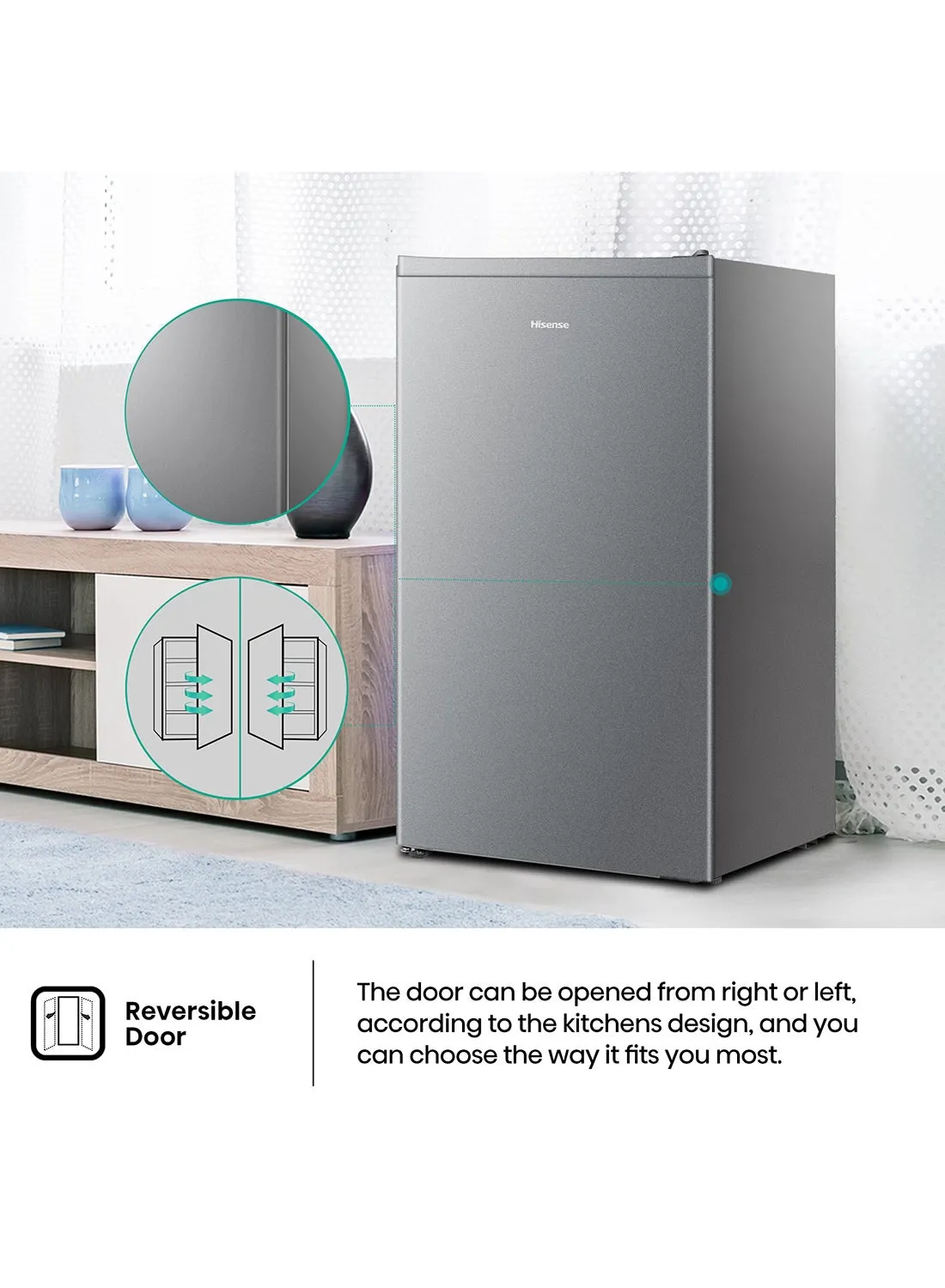 Hisense Refrigerator 120 Litres RR120D4ASU 4