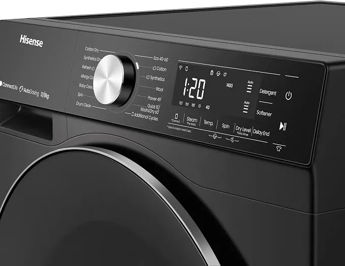 Hisense Washing Machine Front Load 12/8kg Washer Dryer WD5S1245BB 2