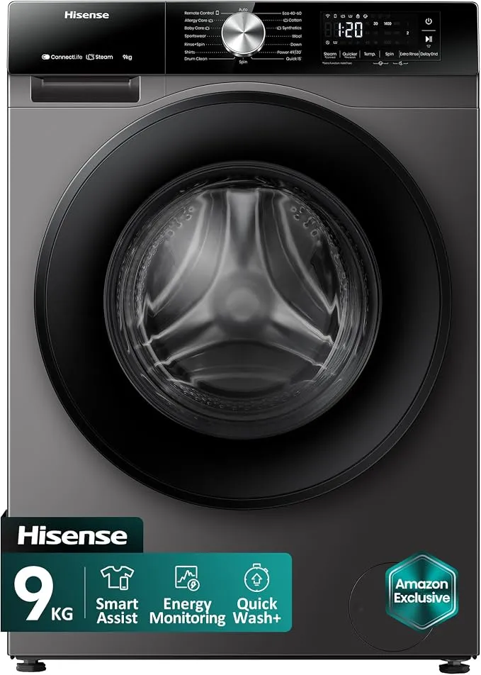Hisense Washing Machine Front Load 9/6kg washer Dryer WD3S9043BT