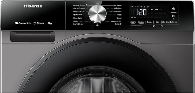 Hisense Washing Machine Front Load 9/6kg washer Dryer WD3S9043BT 3