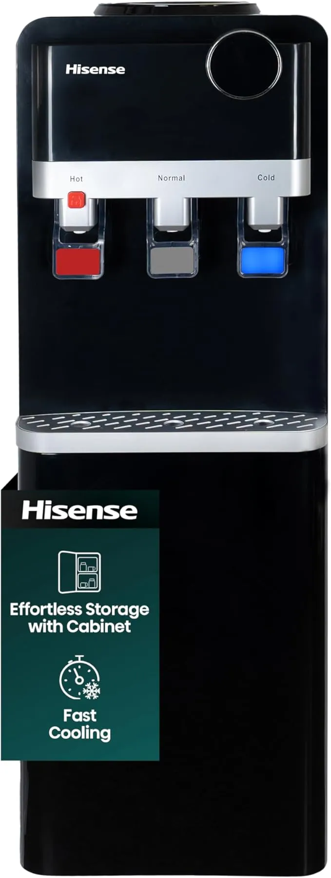 Hisense WATER DISPENSER TOP LOAD H96WDTB351 BLACK